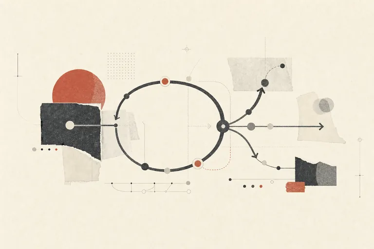 Abstract agent forms and signal paths on a light field